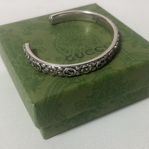 Gucci Vintage Silver Bracelet Bangle - Picture 1 of 4
